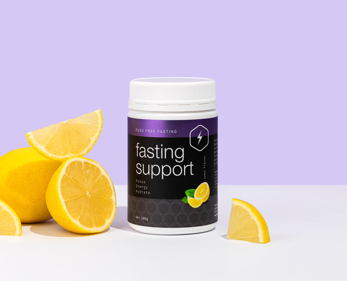 Fasting Support — an amino acid supplement blend to supercharge your fasting and intermittent fasting goals.